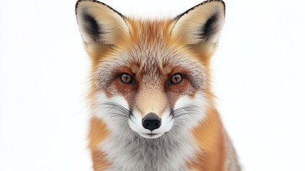 Obraz premium fox isolated on white background