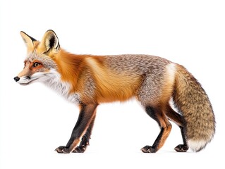 Fototapeta premium fox isolated on white background