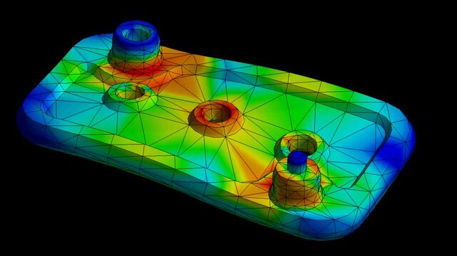 Mechanic simulation engineering - Stress and breakpoint analysis of Mechanical part under force and moment conditions