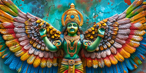 a statue of a person with wings

