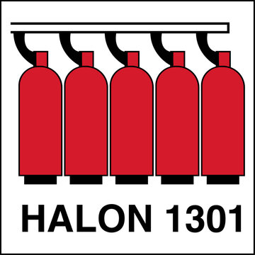 IMO Bottles of halon 1301