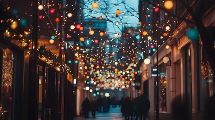 Festive street lights