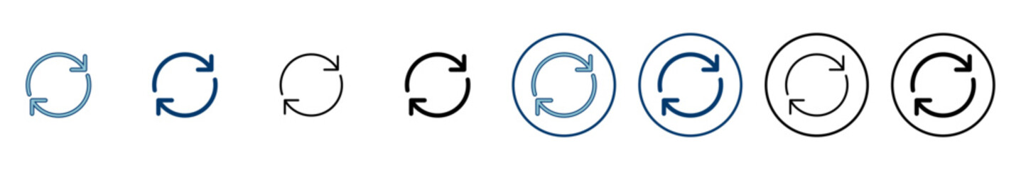 Refresh icon vector isolated on white background. Reload icon vector. Update icon. convert icon