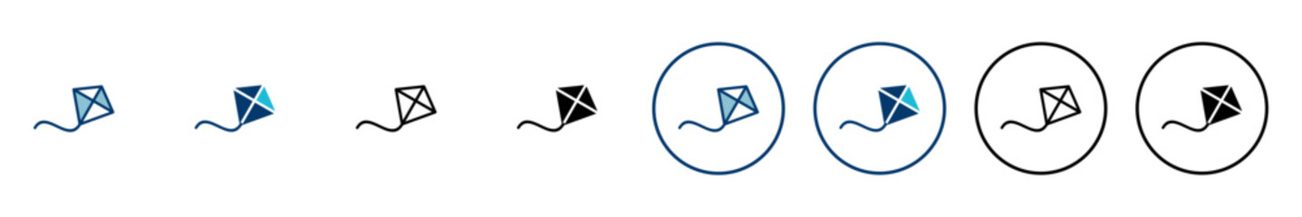 Kite icon vector isolated on white background. kite vector icon.