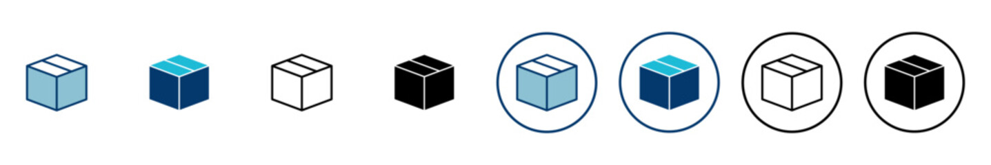 Box icon vector isolated on white background. Cardboard box, packaging open. Box vector icon