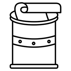 Tin icon element for design
