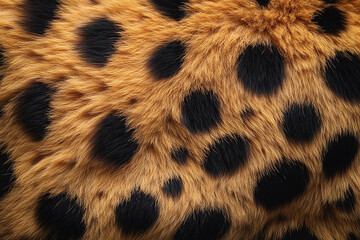 Close-up of a cheetah's golden fur with black spots, creating a sleek background.