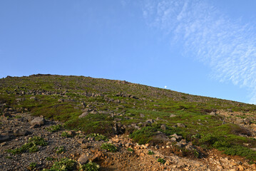 Climbing mountain ridge, Nasu, Tochigi, Japan