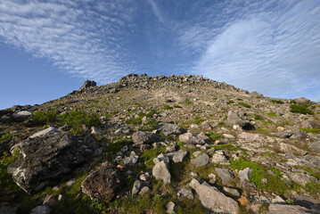 Climbing mountain ridge, Nasu, Tochigi, Japan