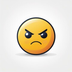 An angry emoticon illustration