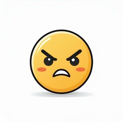 Fototapeta premium An angry emoticon illustration