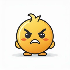 An angry emoticon illustration