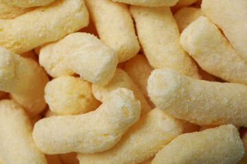 Corn sticks, concept of tasty snack food