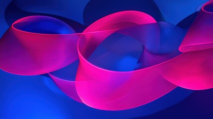 Fototapeta premium Abstract Swirling Pink and Blue Shapes