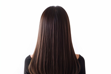 brunette long hair style