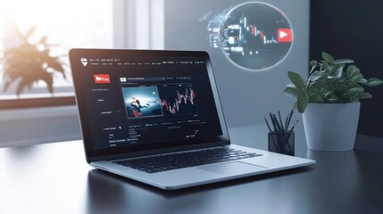 Modern Digital Workspace with Interactive Elements