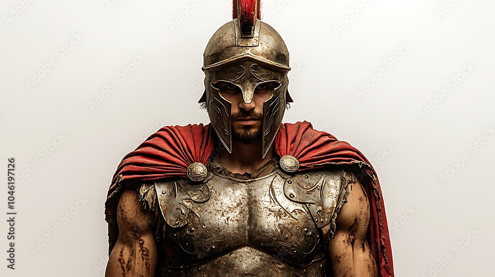 Wall mural spartan warrior: a powerful portrait