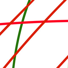 Red green lines abstract backdrop