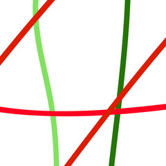 Red green lines abstract backdrop