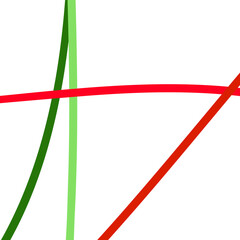 Red green lines abstract backdrop