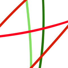 Red green lines abstract backdrop