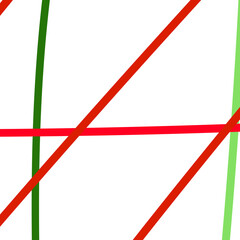 Red green lines abstract backdrop