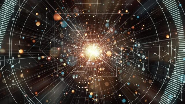 テクノロジーでグラフィカルなCG　ループ　スロー