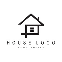 house logo design for architectural buildings vector construction