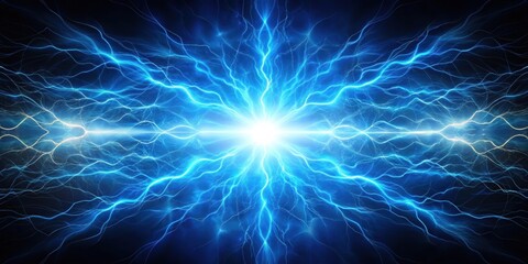 Blue glowing energy with flashes , energy, glowing, blue, illumination, vibrant, dynamic, futuristic, powerful