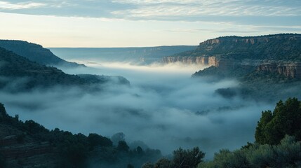 Obraz premium Misty Canyon