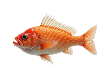 Fototapeta premium goldfish isolated on white background