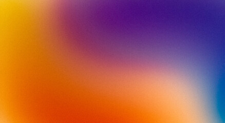 Pink purple blue orange color soft grainy gradient backdrop design, smooth noise texture effect, summer poster design