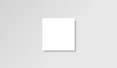 Square card mockup with grey background 