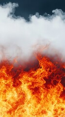 Captivating Flames and Smoke A Dramatic Display of Fire's Power and Beauty