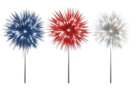 Red, White, and Blue Starburst Design