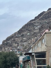 houses in the mountain of Kabul historical areas 