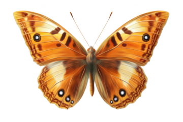Orange Butterfly with Black and White Eyespots
