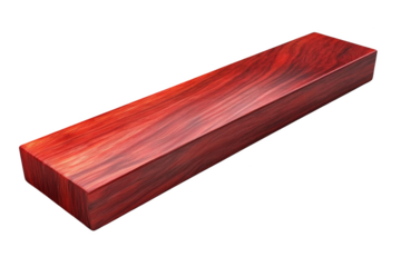 Red Wood Plank with Grain Texture
