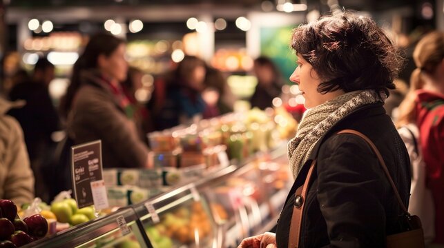 A view of the target customers in a relevant context. There are people of different ages, genders, and appearances. They might be engaged in various activities. Some are looking around with curiosity,