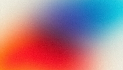 Abstract smooth blue orange red color gradient grainy backdrop design. Soft noisy multicolored, seamless colors light pastel Vibrant, summer poster design