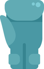 Minimalist vector illustration of a boxing glove, ideal for sports or fitness related designs