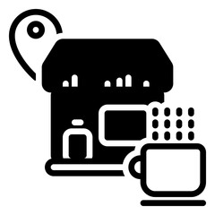 Floor icon, glyph icon style