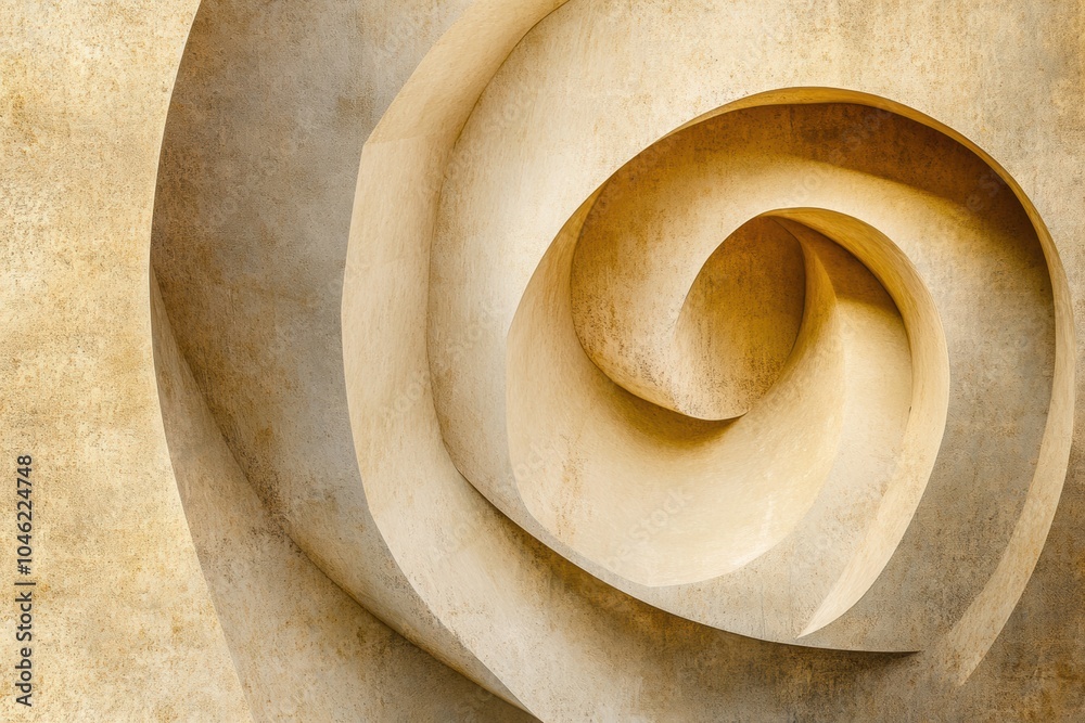 Poster graceful, abstract tea swirls blend seamlessly in muted natural tones, creating a tranquil and visua