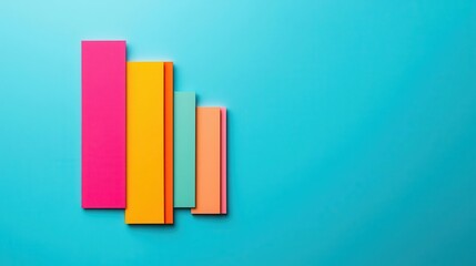 Minimalistic flat design of abstract shapes forming a playful composition, basic shapes, graphic design