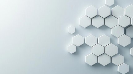 Intersecting hexagons forming a honeycomb structure, basic shapes, organic geometry
