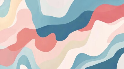 A dynamic abstract background with randomly flowing pastel tones