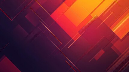 Naklejka premium An abstract background with random geometric patterns in bold hues