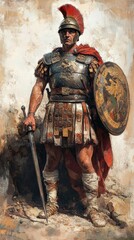 A roman commander painting