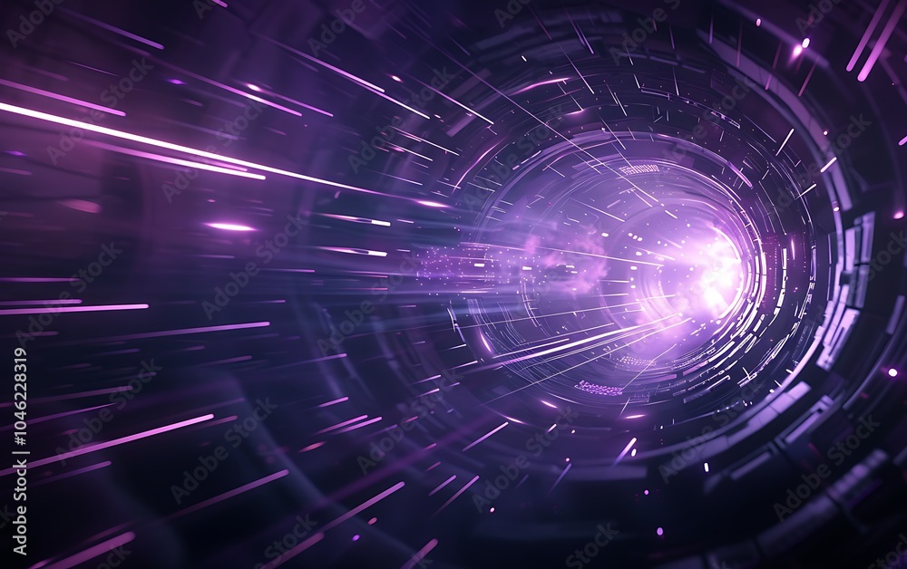 Poster Futuristic Fusion Reactor Converting Raw Energy into Electricity in Desert Setting