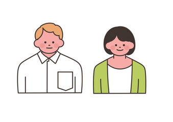 若い夫婦のアイコン